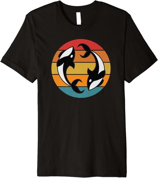 Orca Design- Whale Watchers Graphic Premium T-Shirt