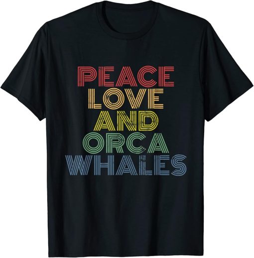 Orca Killer Whale Pacific Northwest Retro Vintage 70s 80s T-Shirt